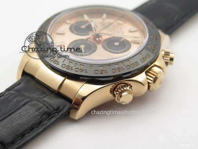 0107 Daytona 116515 Noob 1:1 Best Edition RG Black Dial On Black Leather Strap A NewStyle 3789